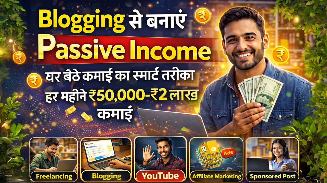 Blogging से बनाएं Passive Income: घर बैठे हर महीने हजारों कमाने का आसान तरीका