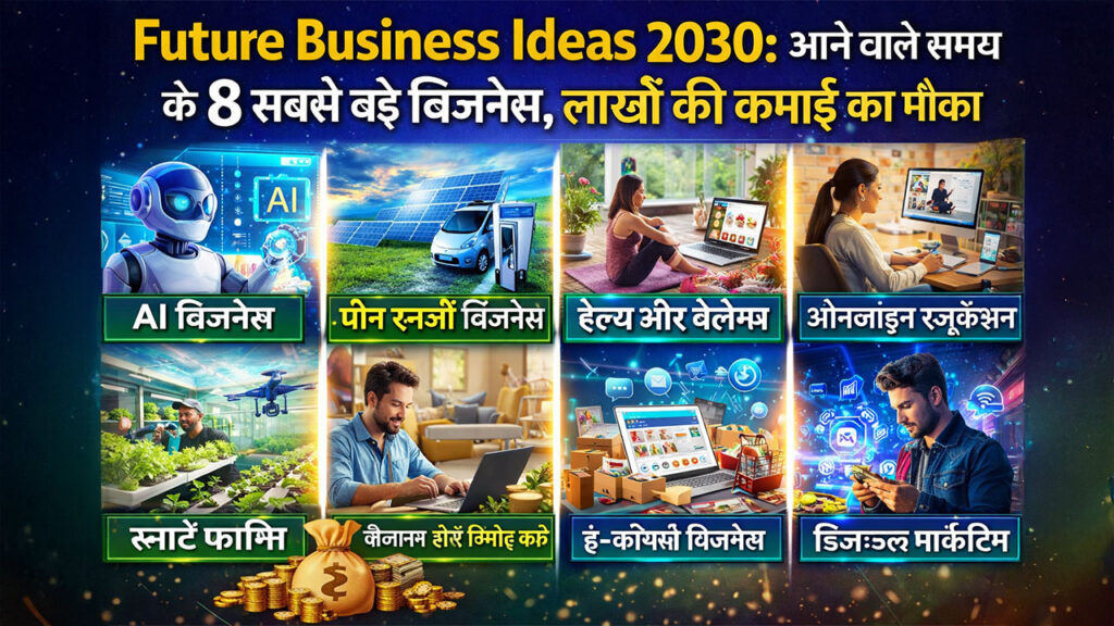 Future Business Ideas 2030: आने वाले समय के 8 सबसे बड़े बिजनेस, लाखों की कमाई का मौका