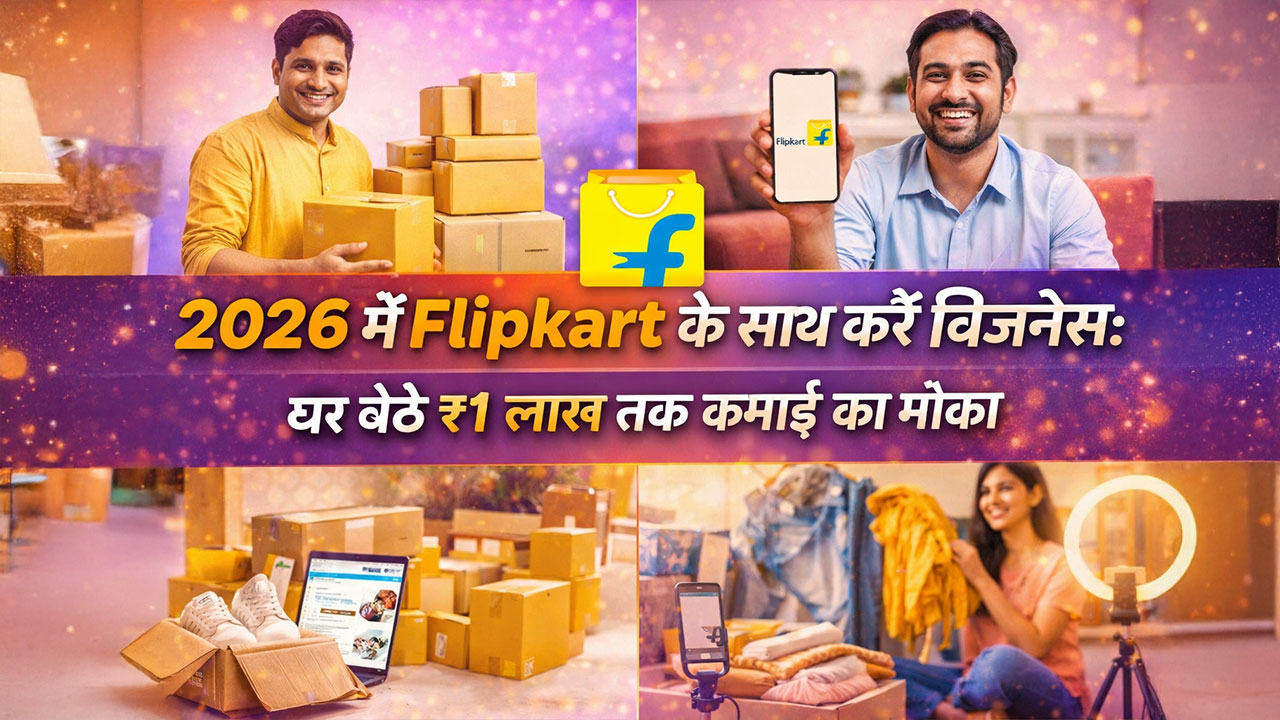 2026 में Flipkart के साथ शुरू करें Online Business: घर बैठे ₹1 लाख तक कमाई का मौका