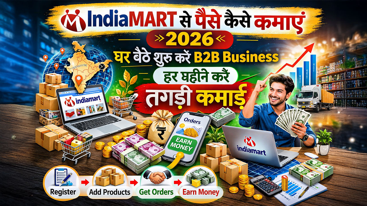 IndiaMART से पैसे कैसे कमाएं 2026: घर बैठे शुरू करें B2B बिजनेस और हर महीने करें तगड़ी कमाई