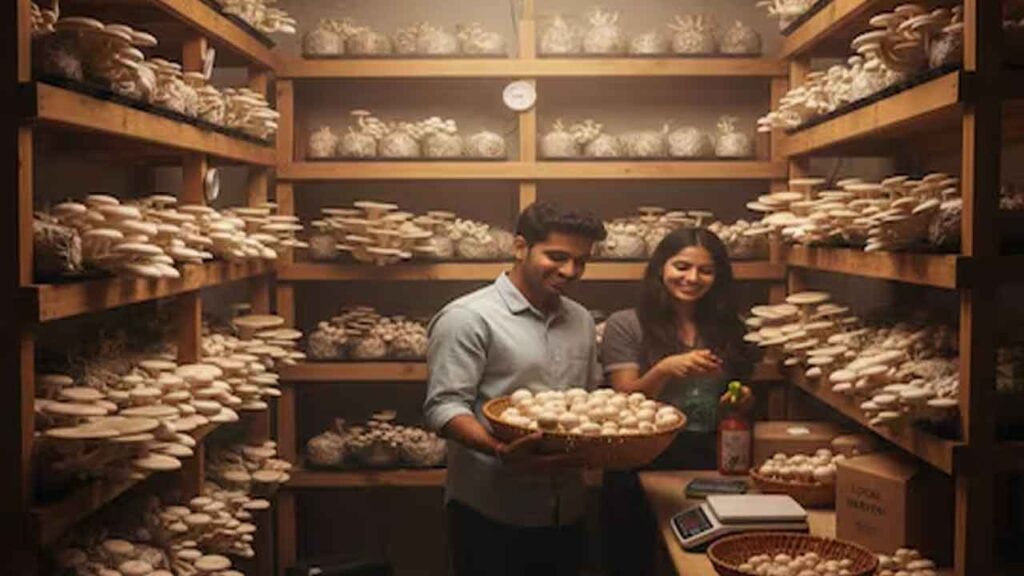 Mushroom Farming Business Idea: 2026 में घर से शुरू करें और कमाएं ₹60,000–₹1 लाख महीना