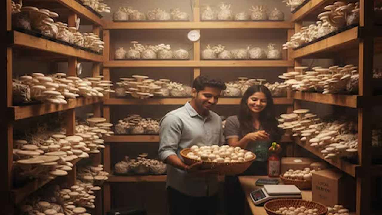 Mushroom Farming Business Idea: 2026 में घर से शुरू करें और कमाएं ₹60,000–₹1 लाख महीना