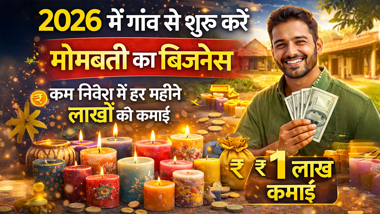 2026 में गांव से शुरू किया मोमबत्ती का छोटा बिजनेस, हर महीने लाखों की कमाई